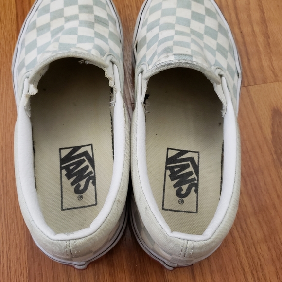 Checkerboard Slip On Vans - Picture 5 of 6